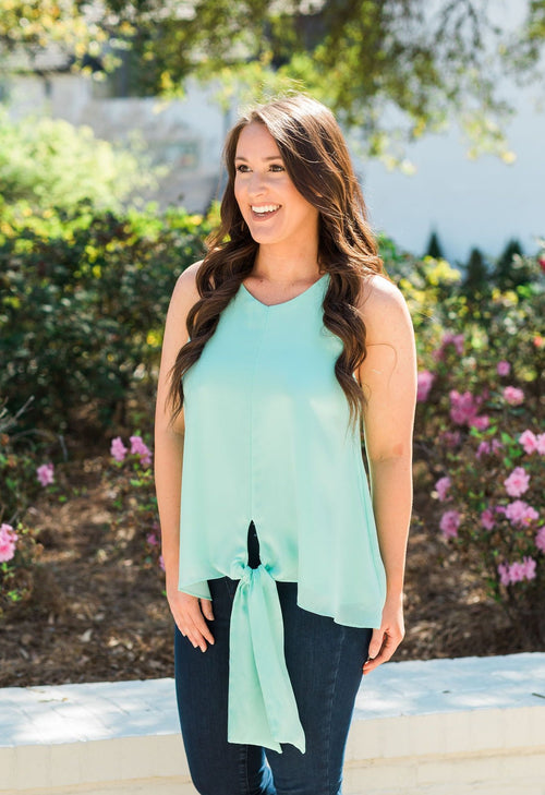 Knot Your Basic Tank - Mint
