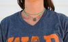 Double Wrap Coin Necklace-Turquoise