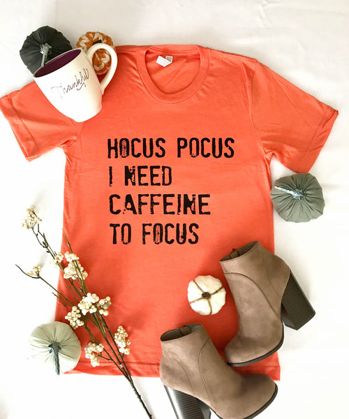 Hocus Pocus Tee - Heather Orange