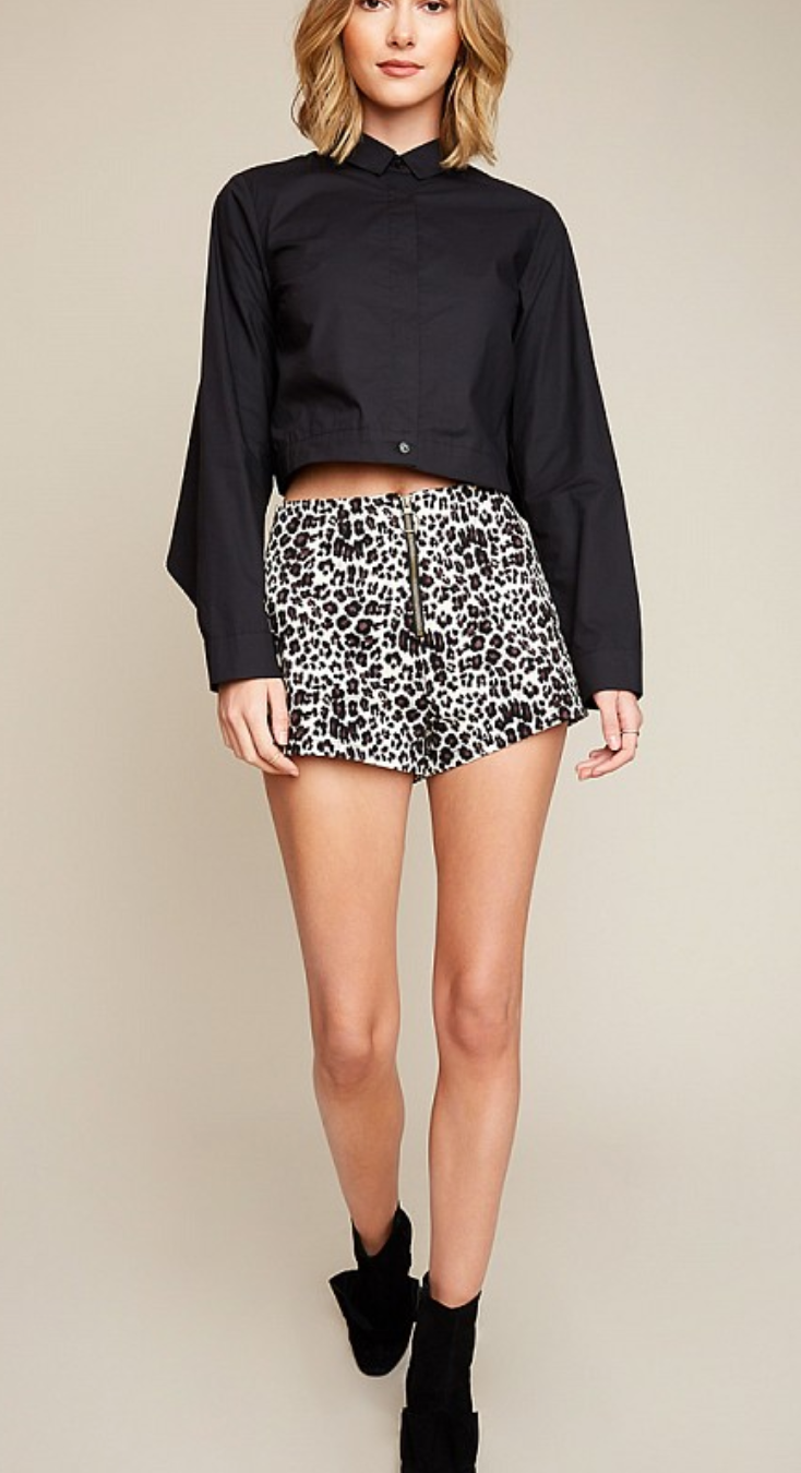 Leopard High Waisted Shorts